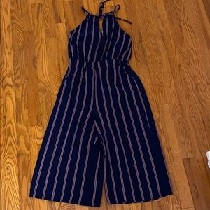 Red white and Blue Stripped Jumpsuit